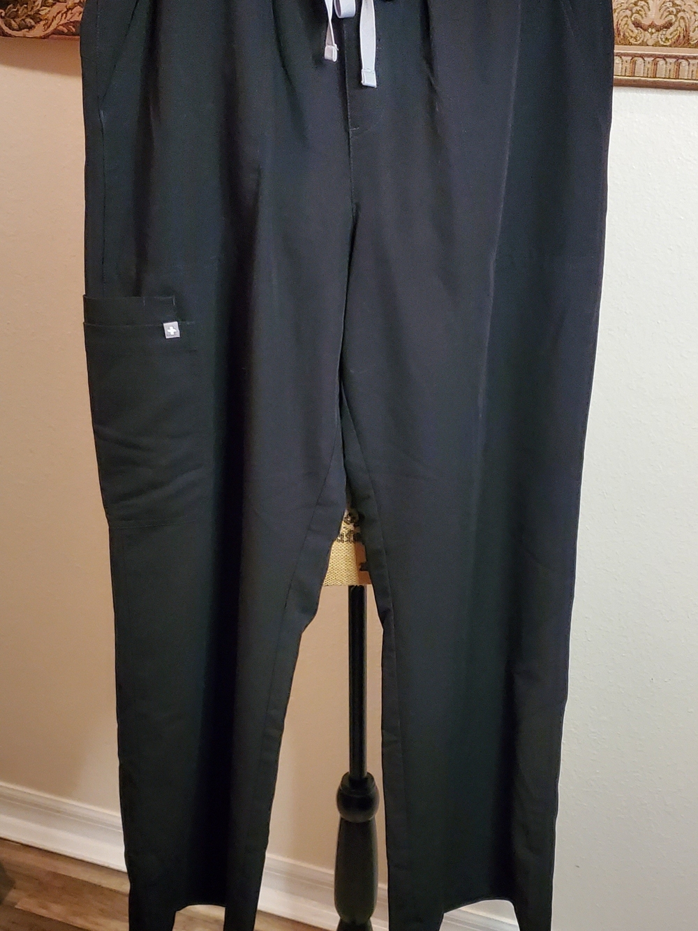 FIGS Technical Collection Black Scrub Pants XL Cargo